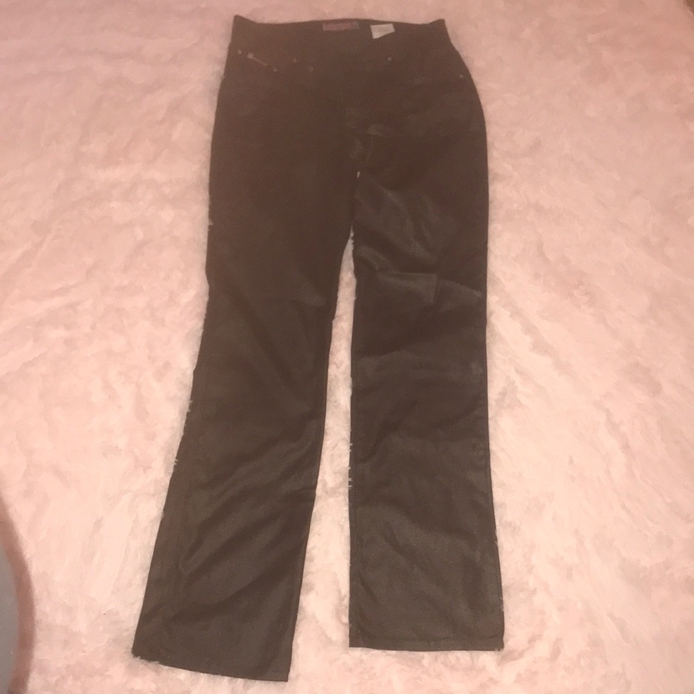 Make an Offer!  Black Bubblegum Pleather Pants
